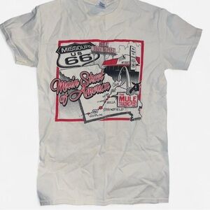 Vintage Missouri Route 66 T-Shirt Adult Size Small Y2K Car Roadtrip Graphic Tee